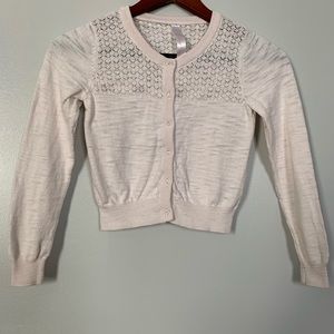 Off white girls cardigan